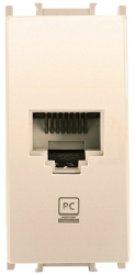Priza modulară RJ 45 CAT 5 E bej