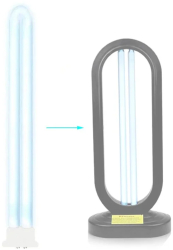 Tub bactericid UVC 36W rezerva pentru lampa sterilizare cu ozon soclu 2G11 4 pini 