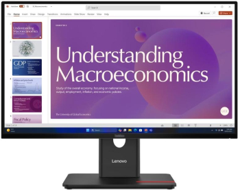 Lenovo 23.8" 120Hz IPS ThinkVision T24D-40 Full HD HDMI DisplayPort Boxe Pivot negru - imagine 1