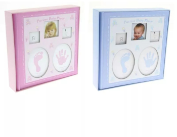 Album foto Baby personalizabil 200 poze 10x15 amprente bebelus cutie Roz