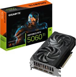 Placa video GIGABYTE GeForce RTX 5060 Ti WINDFORCE MAX OC 16GB GDDR7 128-bit DLSS 4.0 