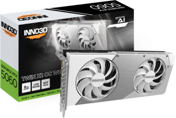 Placa video INNO3D GeForce RTX 5060 Twin X2 OC WHITE 8GB GDDR7 128-bit DLSS 4.0