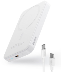 Acumulator Extern Type-C Incarcare Wireless 20W 5000mAh + Cablu Type-C 30cm G36 Silicon Baseus Mini P10022107223 00 G36 Silicon Wh 