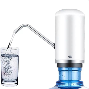 Dispenser bidon apa 4W reincarcabila USB 2000 mAh tub silicon diametru 5.5 cm 