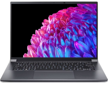 Laptop Acer Swift X 14 SFX14-72G 2.8K OLED 120Hz Intel Core Ultra 7 155H 16GB LPDDR5X 1TB SSD GeForce RTX 4050 6GB Win 11 Home Steel Gray laptop laptopuri notebook ultrabook
