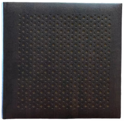 Album foto Gatsby 10x15 cm 200 poze pagini cartonate perforatii decorative maro inchis 