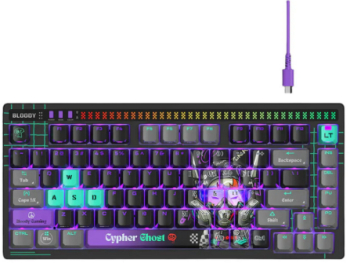 Tastatura A4Tech A75 Cypher Ghost RGB LED USB-C Multicolor 