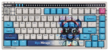 Tastatura A4Tech A75 Nyx Mirage SAVAGE RGB LED USB White-Blue 