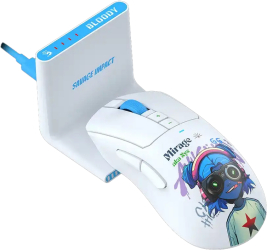 Mouse Optic A4Tech R73 Ultra Duo Nyx USB-C/USB Wireless White 