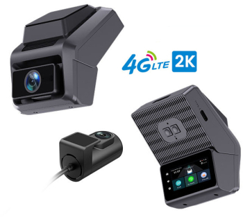 Camera Auto Dubla Fata si Spate 2K P87 Conexiune 4G Cartela SIM Transmisie Live Monitorizare Parcare Control din Aplicatie G-senzor 
