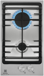 Plita pe gaz incorporabila Electrolux EGG3322NVX 2 arzatoare gaz Aprindere electrica Control mecanic 30 cm Inox 
