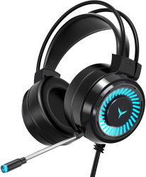 Casti gaming Skylaze G58 RGB sunet 7.1 surround HD difuzoare 50mm microfon ajustabil reducere zgomot compatibile PC PS4 PS5 XBOX Negru