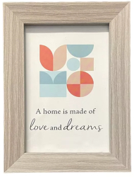 Rama foto Freya de birou sau perete 10x15 cm design simplu cadru lemn gri 