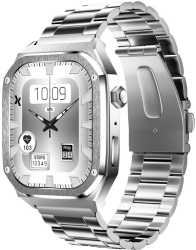 Ceas Smartwatch Maxcom FW65 Iron S ecran 1.95” AMOLED rezoluție 410×502 340 mAh Apeluri Notificări Încărcare Rapidă Rezistent apa și