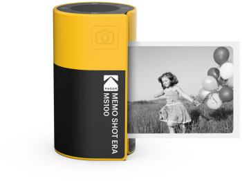 Camera instant Kodak Memo Shot ERA 2 in 1 imprimanta foto set cu un rol galben 