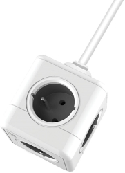 Prelungitor PowerCube Savio PC-03 5 prize protectie copii ignifug include suport montare lungime cablu 3m 