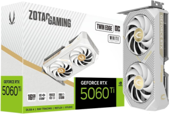 Placa video Zotac nVidia GeForce RTX 5060 Ti Twin Edge OC White 16GB GDDR7 128 bit 