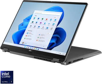 Laptop Asus Vivobook 14 Flip FHD OLED Intel Core Ultra 7 258V 32GB LPDDR5X SSD 1TB Windows 11 Pro Matte Gray 