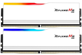 Set 2 x Memorie RAM G.Skill Ripjaws M5 2x24GB 5200MHz RGB Alb 