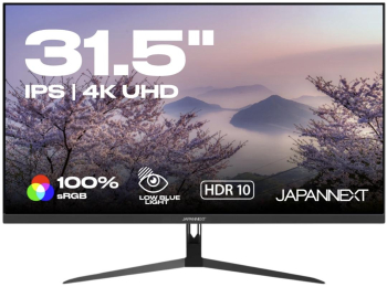 Monitor Japannext 31.5" IPS UHD (3840x2160) HDMI DisplayPort Boxe negru