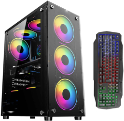 PC Gaming RTX OK4NiTE-elx Intel &reg I5-10400 16 GB RAM VideoNVidia RTX 2060 6GB DDR6 192 bit HDMI SSD 480GB Tastatura iluminata
