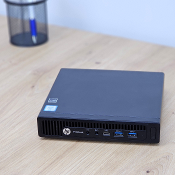 Unitate PC Second Hand HP PRODESK 600 G2 MINI PC Procesor I5 6500T Memorie RAM 8 GB SSD 128 GB Windows 10 Home Stare Buna 