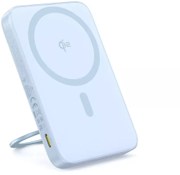 Baterie externa Baseus PicoGo Qi2 Magnetic 5000mAh 20W cu cablu USB-C 30cm inclus Albastru 