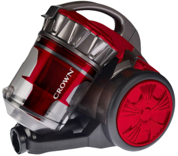 Aspirator fără sac Crown VCJ-2080 cyclone Filtru lavabil Filtrare in 5 etape 700W 2.5 l Roșu