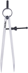 Compas de trasat cu inel si surub de reglare DIM 300 mm 