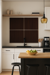 Set 4 buc Panou riflat acustic nuc inchis UnicSpot 60x60x2.1 cm 