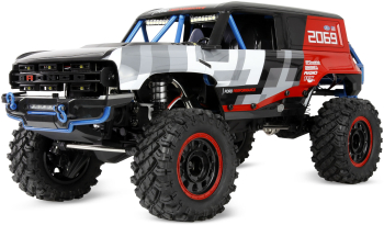 Masina RC cu telecomanda Ford Bronco BAJA 1000/Lungime 43.cm/Sasiu si transmisie metalica/Viteza 15 km/h/Scara 1 12/2.4Ghz/Lumini LED/14+