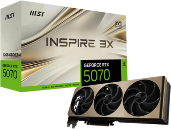 Placa video MSI GeForce RTX 5070 INSPIRE 3X OC 12GB GDDR7 192-bit 