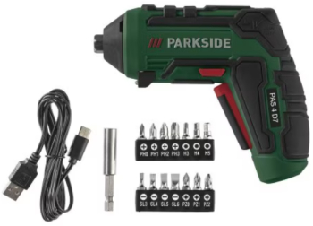 Surubelnita fara fir PARKSIDE 4V cu acumulator si accesorii inlocuibile