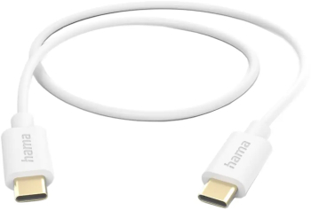 Cablu date Hama 201590, USB-C - USB-C, 1 m, alb