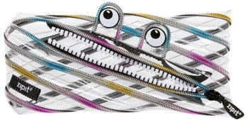 Penar Cu Fermoar Zipit Clear Monster - Curcubeu