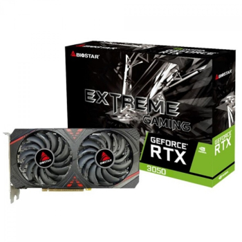 Placa video BIOSTAR GeForce RTX 3050 Extreme Gaming 6GB GDDR6 96-bit 