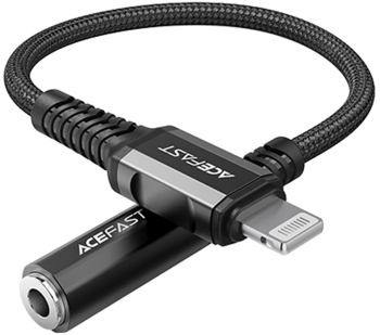 Acefast - Audio Cable Adapter C1-05 - Lightning to Jack 3.5mm Female Apple Hi-Fi HD Music Decoding MFi 0.18m - Black