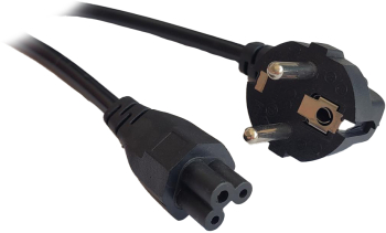 CABLU alimentare Spacer notebook 3m intrare Shucko ieșire C5 10A negru SPPW-SCHK-C5-10A-3.0 timbru verde 0.18 lei