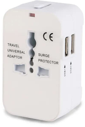 Adaptor priza EU la US UK AUS 2 x USB Techsuit HHT202