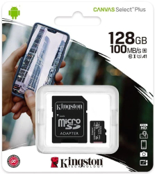 Card de memorie MicroSD si SD Kingston Canvas Select Plus 128GB 100MB / s Blister Retail 
