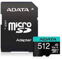 Card memorie 512GB Premier Pro MICROSDXC R / W up to 100 / 80 MB / s with Adapter AUSDX512GUI3V30SA2-RA1 timbru verde 0.03 lei 
