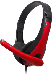 Casti gaming pentru notebooks telefoane tablete PS4 Xbox One microfon cu anulare a zgomotului jack 3 5 mm Rosu
