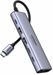 HUB 6in1 Type-C la 2x USB3.2 3x Type-C HDMI Ugreen 35999