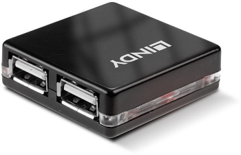 HUB USB Lindy Mini 4 Port USB 2.0 LY-42742 timbru verde 0.18 lei