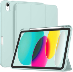Husa iPad 10 2022 10.9 Techsuit Flex Trifold Pen bleu