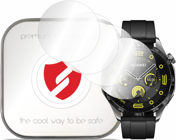 Folie regenerabila premium Huawei Watch GT 4 46mm Smart Protection Classic transparentă Pachet 4buc.