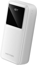 POWER BANK Vention 30.000 mAh 22.5W PD 20W QC 1x USB-C 2x USB-A 1x micro USB doar pt incarcare afisaj LED cablu USB A - USB-C 30cm 