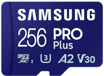 SAMSUNG PRO Plus 256GB microSD UHS-I U3 Full HD 4K UHD 180MB / s Read 130MB / s Write Memory Card Incl. SD-Adapter 2023 MB-MD256SA / EU tim 