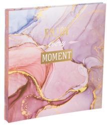 Album foto autoadeziv 15 file 22.5X28 cm cu mesaj inspirational coperta pastel multicolor 