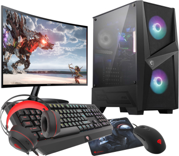 VIST Sistem PC Ryzen 5 3600 Ram 16GB NVIDIA GeForce RTX 3050 SSD 1TB M.2 WIFI LCD 24 Windows 11 Pro preinstalat 